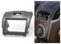 Переходная рамка для Isuzu D-Max II (черная) (2012+) 2 DIN - CarBaza