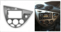 Переходная рамка для Ford Focus I (правый руль, серебристая) (1998-2005) 2 DIN - CarBaza