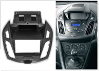 Переходная рамка для Ford Tourneo Connect II (черная) (2013+) 2 DIN - CarBaza