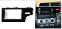 Переходная рамка для Honda Fit III (черный глянец, правый руль) (2013+) 2 DIN - CarBaza