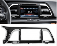 Переходная рамка для Kia K4 (черно-серебристая) (2014+) 2 DIN - CarBaza