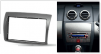 Переходная рамка для Proton Satria Neo (серая) (2006-2015) 2 DIN - CarBaza