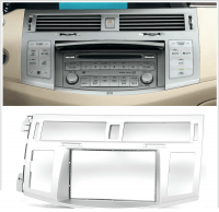 Переходная рамка для Toyota Avalon XX30 Дорестайл (серебристая) (2005-2010) 2 DIN - CarBaza