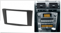 Переходная рамка для Toyota Avensis II (T250) (черная) (2002-2009) 2 DIN - CarBaza