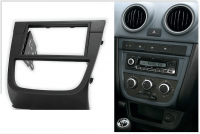 Переходная рамка для Volkswagen Gol (G5) (черная) (2008-2012) 2 DIN - CarBaza