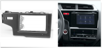 Переходная рамка для Honda Fit III (черный глянец) (2013+) 2 DIN - CarBaza