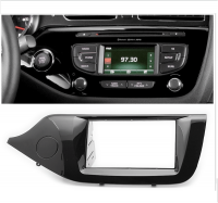 Переходная рамка для Kia Ceed II (JD) (черная "рояльный лак") (2012-2018) 2 DIN - CarBaza