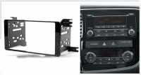 Переходная рамка для Mitsubishi Montero IV (черный глянец) (2006+) 2 DIN - CarBaza