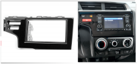 Переходная рамка для Honda Fit III (черный глянец, с системой SRS) (2013+) 2 DIN - CarBaza