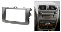 Переходная рамка для Toyota Corolla E140/E150 (антрацит) (2006-2013) 2 DIN - CarBaza