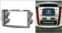Переходная рамка для Toyota Innova (серебристая) (2004+) 2 DIN - CarBaza