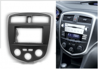 Переходная рамка для Haima H2 (черно-серебристая) (2009+) 2 DIN - CarBaza