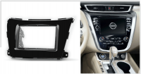 Переходная рамка для Nissan Murano III (Z52) (черный глянец) (2014+) 2 DIN - CarBaza