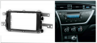 Переходная рамка для Toyota Auris II (рояльный лак) (2012-2018) 2 DIN - CarBaza
