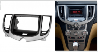 Переходная рамка для Chery J3 (черная с серым) (2008-2015) 2 DIN - CarBaza