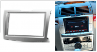 Переходная рамка для Chery G5 (Riich) (серебристая) (2009-2013) 2 DIN - купить в СarBaza Переходная рамка для Chery G5 (Riich) (серебристая) (2009-2013) 2 DIN - CarBaza
