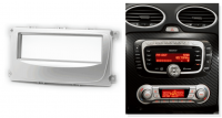 Переходная рамка для Ford Focus II Рестайл (серебристая) (2008-2011) 1 DIN - CarBaza
