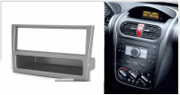 Переходная рамка для Opel Corsa C (с карманом, серая) (2000-2006) 1 DIN - CarBaza