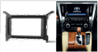 Переходная рамка для Toyota Vellfire II (рояльный лак) (2015+) 2 DIN - CarBaza