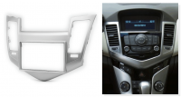 Переходная рамка для Chevrolet Cruze I Дорестайл (серебристая) (2009-2012) 2 DIN - CarBaza
