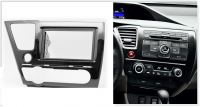 Переходная рамка для Honda Civic IX Рестайл (глянец) (2013-2016) 2 DIN - CarBaza