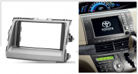 Переходная рамка для Toyota Previa III (серебристая) (2006+) 2 DIN - CarBaza