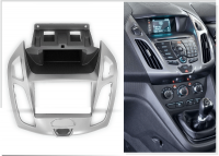 Переходная рамка для Ford Tourneo Connect II (серебристая) (2013+) 2 DIN - CarBaza