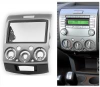 Переходная рамка для Ford Everest II (серебристая) (2006-2009) 2 DIN - CarBaza