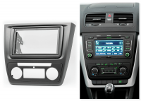 Переходная рамка для Skoda Yeti (с климат-контролем) (2009-2018) 2 DIN - купить в СarBaza Переходная рамка для Skoda Yeti (с климат-контролем) (2009-2018) 2 DIN - CarBaza
