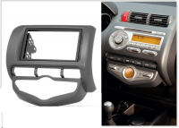 Переходная рамка для Honda Jazz I (темно-серая, с климат - контролем) (2001-2008) 2 DIN - купить в СarBaza Переходная рамка для Honda Jazz I (темно-серая, с климат - контролем) (2001-2008) 2 DIN - CarBaza
