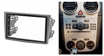 Переходная рамка для Opel Astra H (серебристая) (с крепежем) (2004-2014) 2 DIN - CarBaza, характеристики