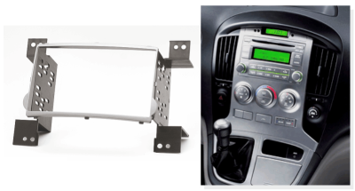 Переходная рамка для Hyundai i800 (серебристая) (2007+) 2 DIN - CarBaza, характеристики