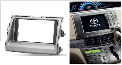 Переходная рамка для Toyota Tarago (серебристая) (2006+) 2 DIN - CarBaza, характеристики