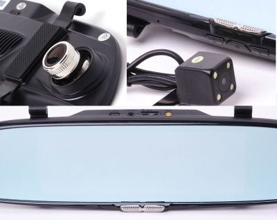 Android зеркало c 2-х канальной видеорегистрацией - CarBaza, характеристики