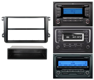 Переходная рамка для Volkswagen Golf Plus I / II (2005-2014) 1 DIN / 2 DIN - CarBaza, характеристики