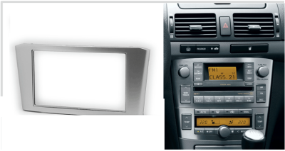 Переходная рамка для Toyota Avensis II (T250) (серебристая) (2002-2009) 2 DIN - CarBaza, характеристики