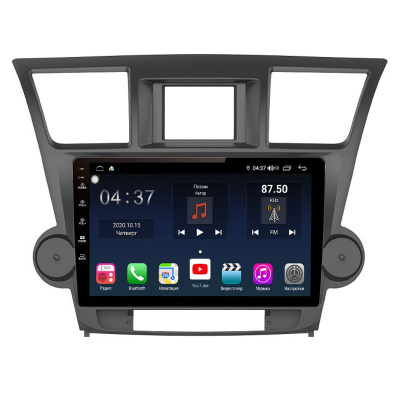 Штатная магнитола на Toyota Highlander II (2007-2013) 10 дюймов IPS DSP 4G (LTE) Android 10 (8 ядер, RAM 3GB, ROM 32GB) - CarBaza, характеристики