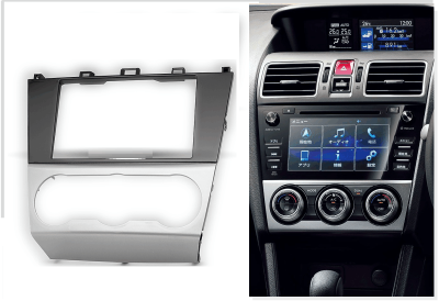 Переходная рамка для Subaru XV I (серебристый глянец) (2011-2017) 2 DIN - CarBaza, характеристики