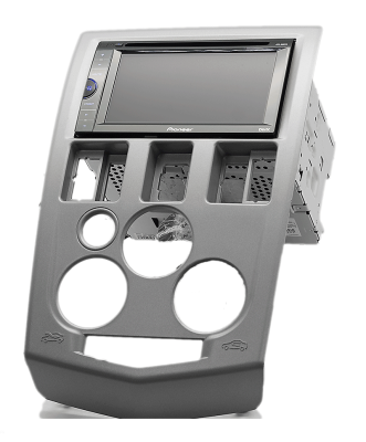 Переходная рамка для Dacia Logan I (серая) (2004-2012) 2 DIN - CarBaza, характеристики