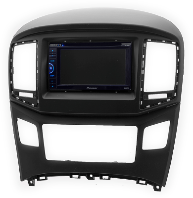 Переходная рамка для Hyundai i800 (черная) (2015+) 2 DIN - CarBaza, характеристики