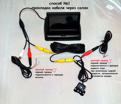 Автомобильный монитор 4.3 дюймов складывающийся - CarBaza, характеристики