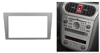 Переходная рамка для Opel Omega B (серебристая) (1999-2004) 2 DIN - CarBaza, характеристики