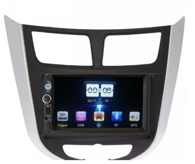 Штатная магнитола на Hyundai Solaris I (2010-2017) 7 дюймов - CarBaza, характеристики