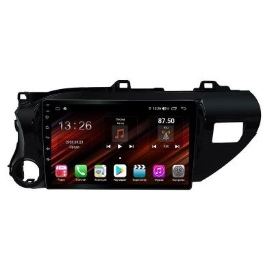 Штатная магнитола на Toyota Hilux VIII (2015+) 10 дюймов IPS DSP 4G (LTE) Android 10 (8 ядер, RAM 6GB, ROM 128GB) - CarBaza, характеристики