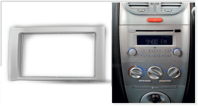 Переходная рамка для Dodge Breeze (серебристая) (2008+) 2 DIN - CarBaza, характеристики