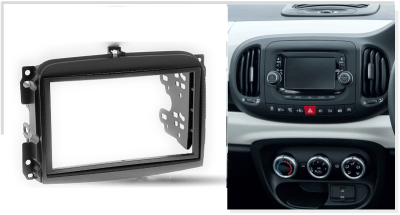 Переходная рамка для Fiat 500L (2012+) 2 DIN - CarBaza, характеристики