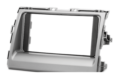 Переходная рамка для Toyota Tarago (серебристая) (2006+) 2 DIN - CarBaza, характеристики