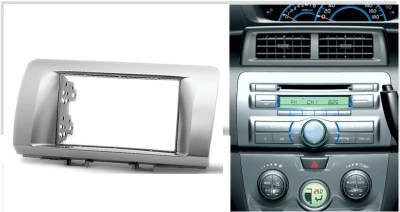 Переходная рамка для Daihatsu Materia (серебристая) (2006-2013) 2 DIN - CarBaza, характеристики