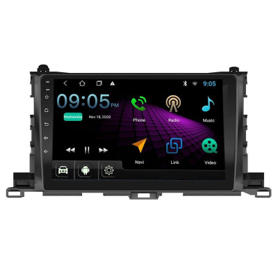 Штатная магнитола на Toyota Highlander III (2014+) 10 дюймов IPS Android 9.0 (4 ядра, RAM 1GB, ROM 16GB) - CarBaza, характеристики
