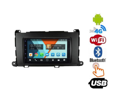Штатная магнитола на Toyota Sienna III (2010+) 7 дюймов Android 8.1 (4 ядра RAM 1GB ROM 16GB) - CarBaza, характеристики